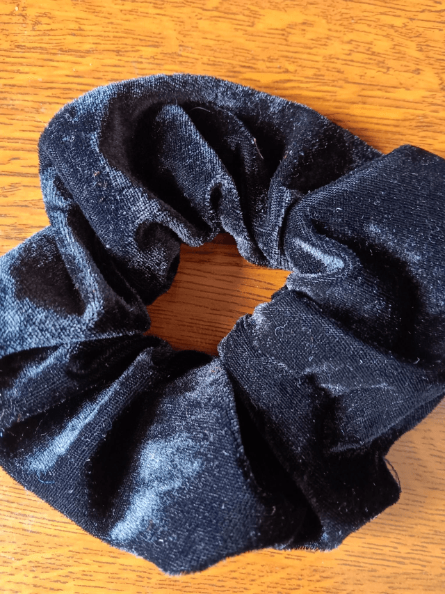 Chouchou Cheveux Élastique Velours Noir 
